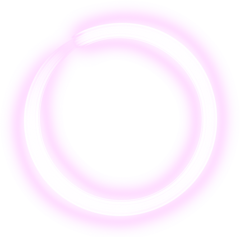 Pink neon circle